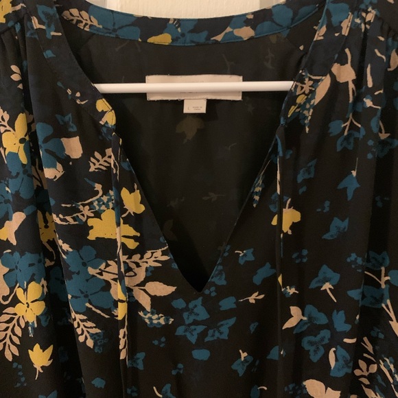 Loft Floral Print Long Sleeved Dress - Picture 2 of 3